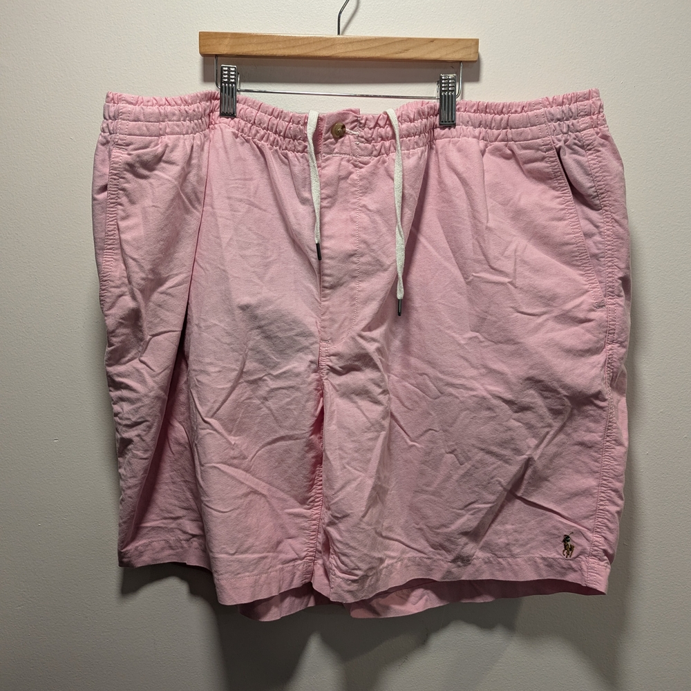 Polo by Ralph Lauren Light Pink Men’s Flat Front Drawstring Shorts